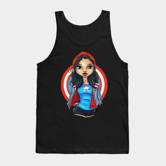 Pop Culture Caricature #19 - Miss America Tank Top by yazgar